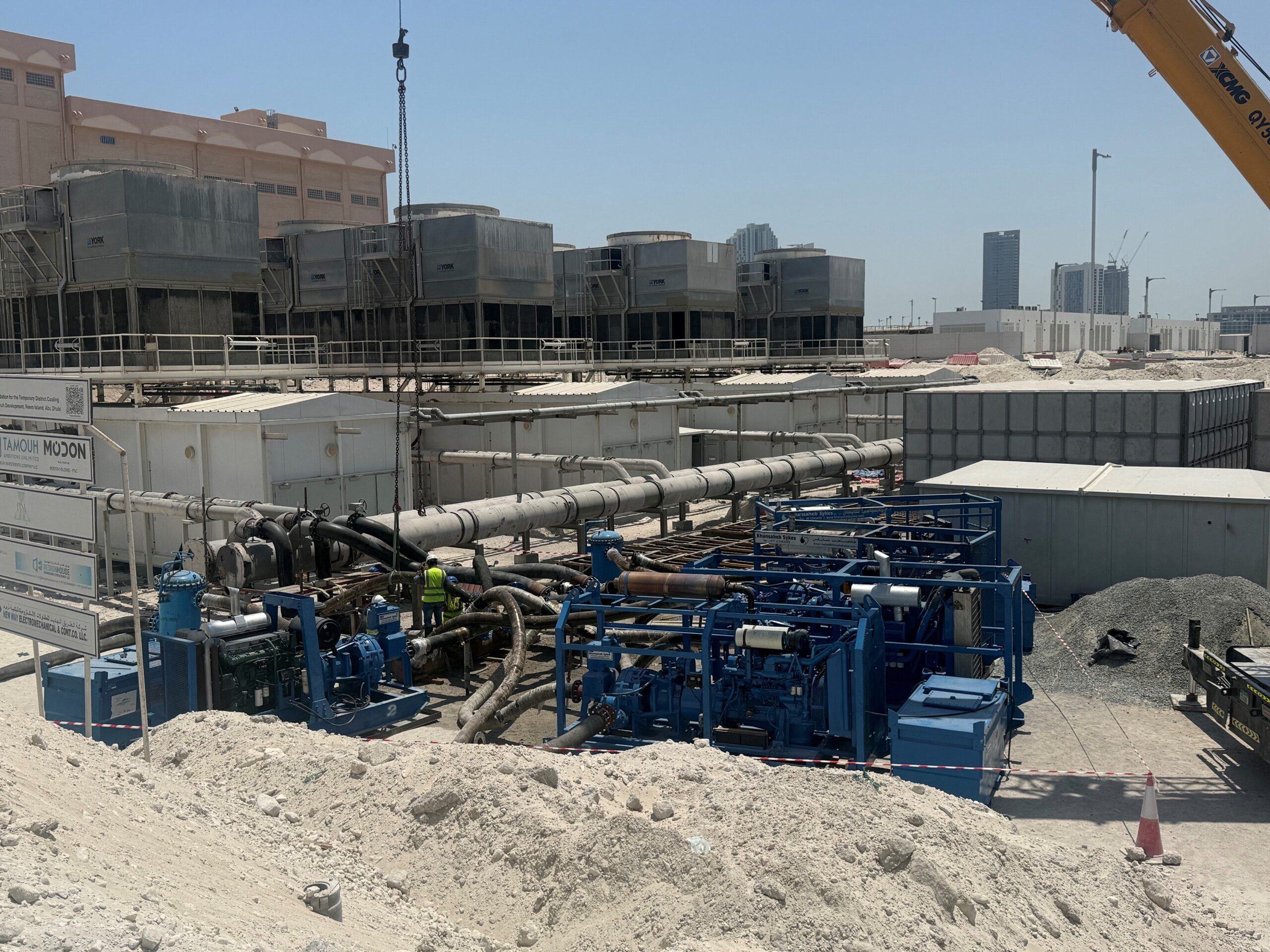 Supporting the commissioning of a chilled water pupeline at the District Cooling Plant, Reem Island